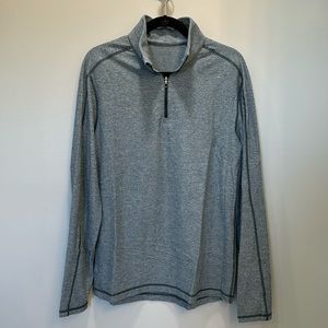 Lululemon Heathered Blue Quarter Zip Pullover